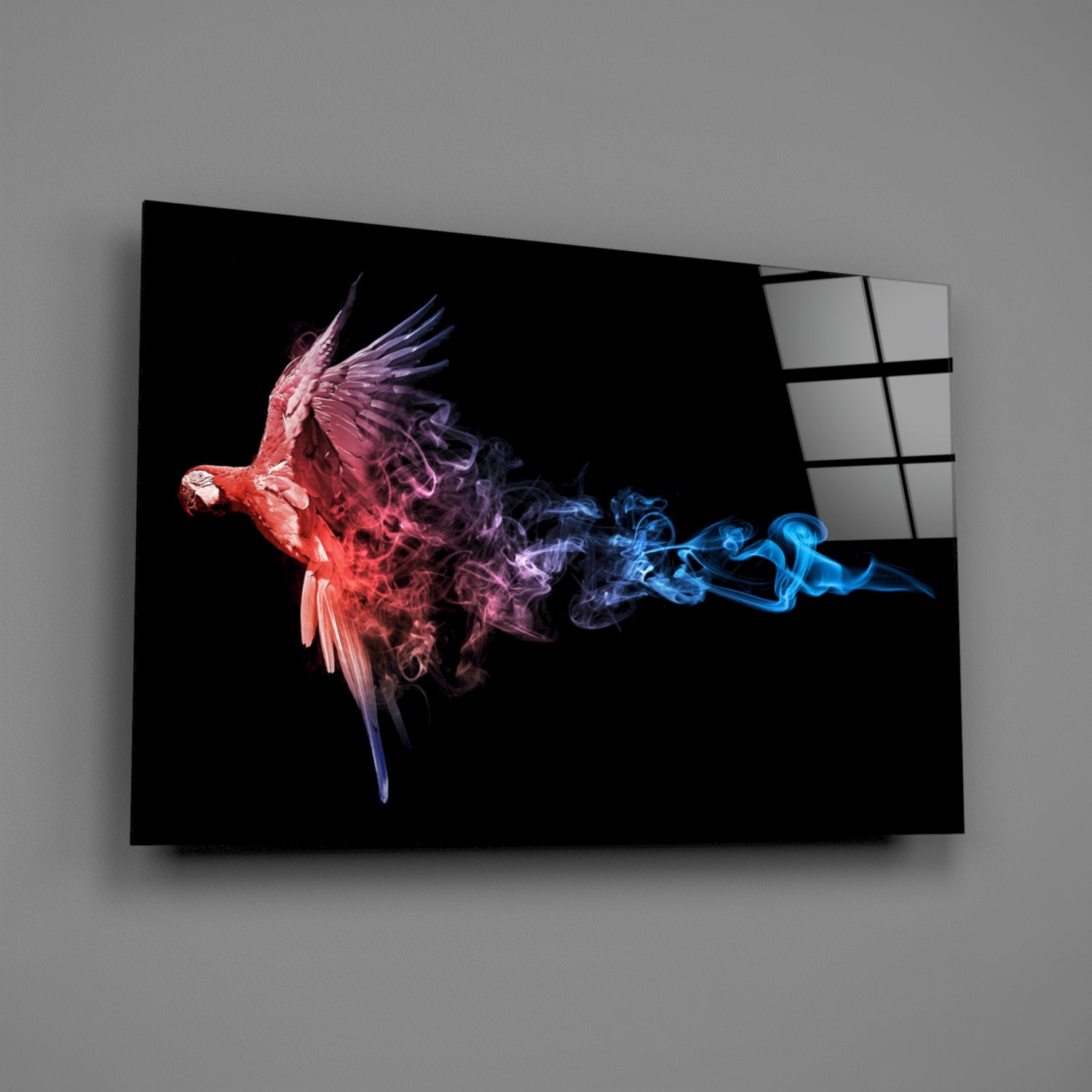 Parrot Glass Wall Art