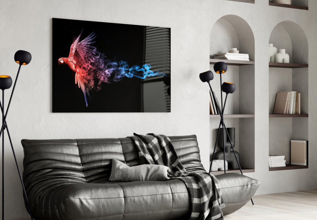Parrot Glass Wall Art
