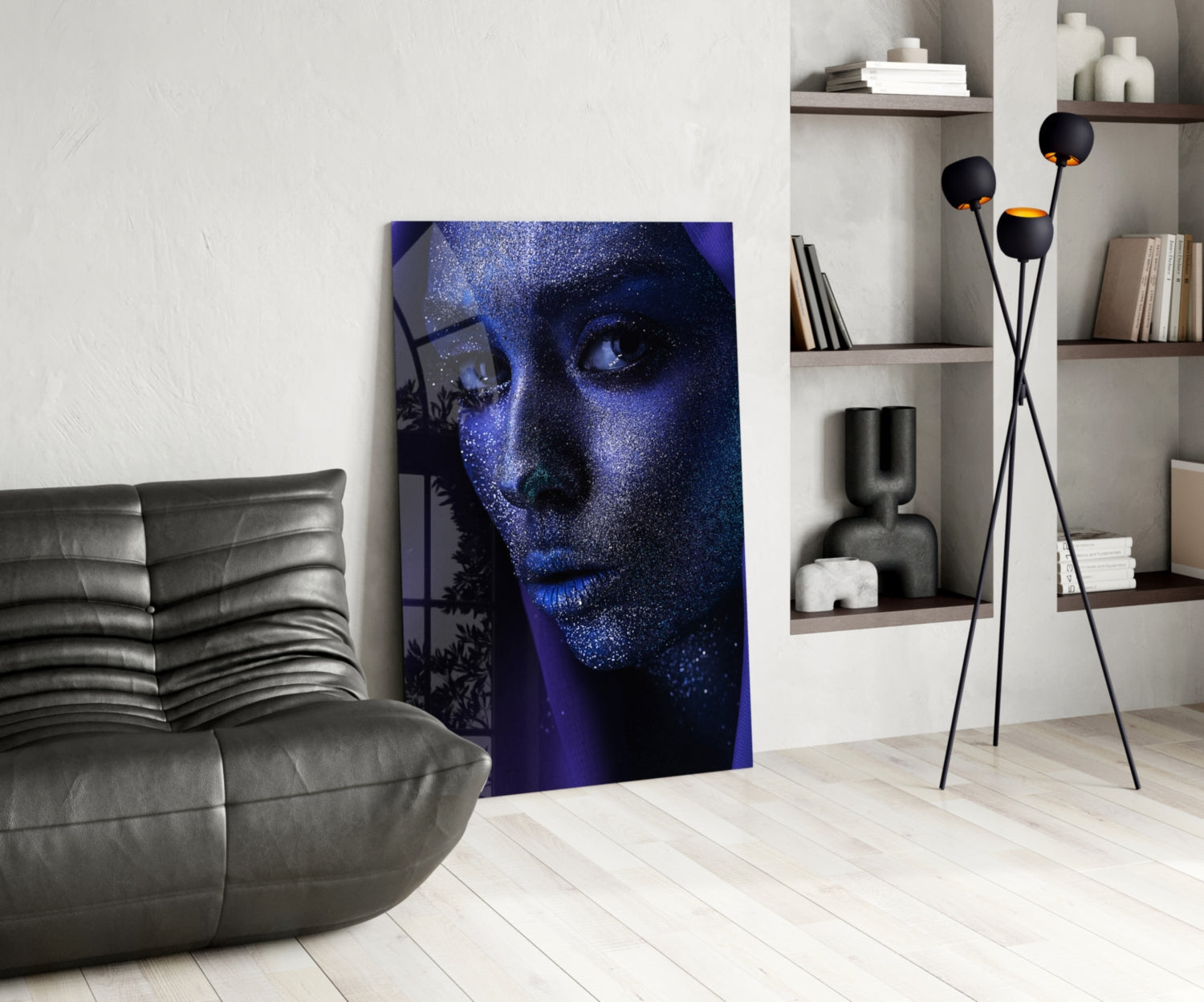 Woman Portrait 2 Glass Wall Art