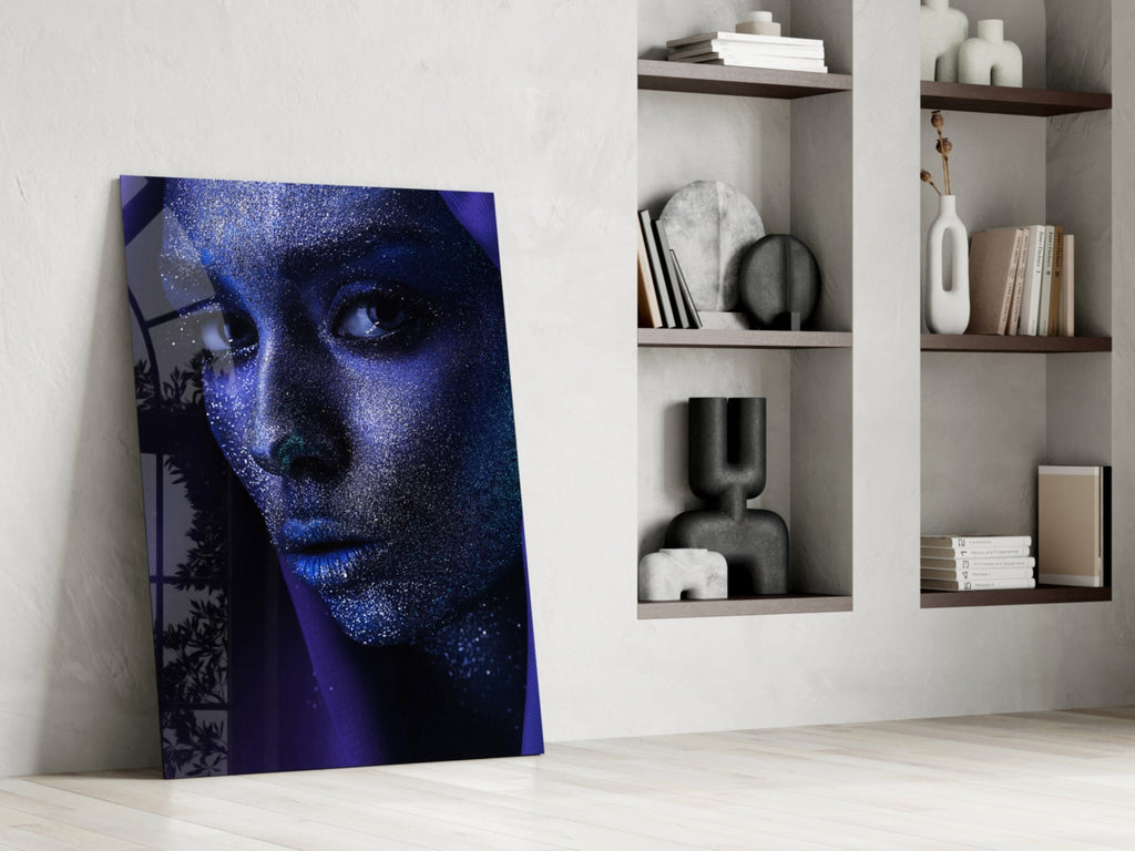 Woman Portrait 2 Glass Wall Art