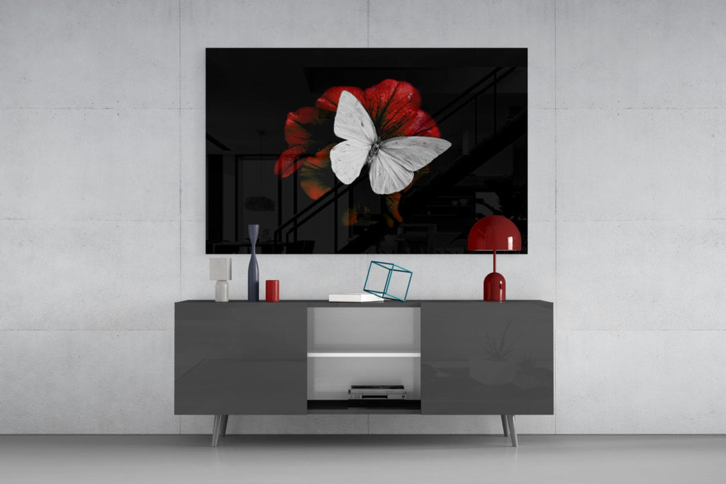 Butterfly Glass Wall Art