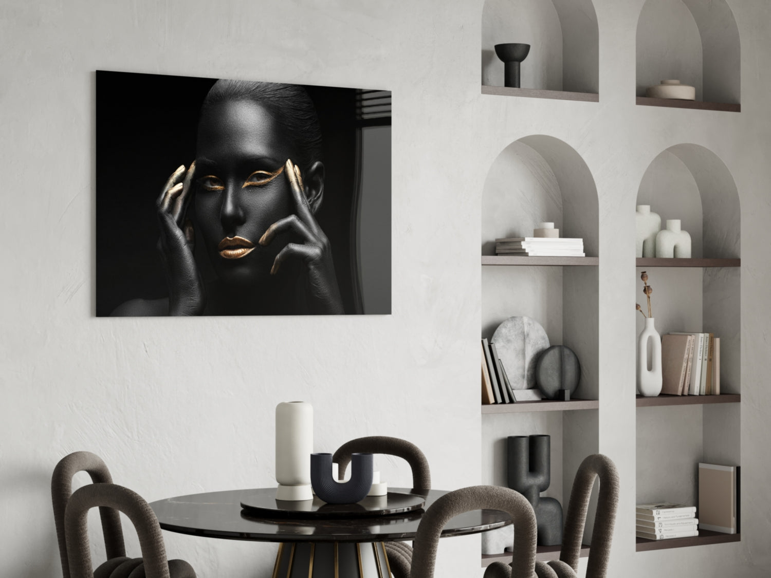 Woman Glass Wall Art