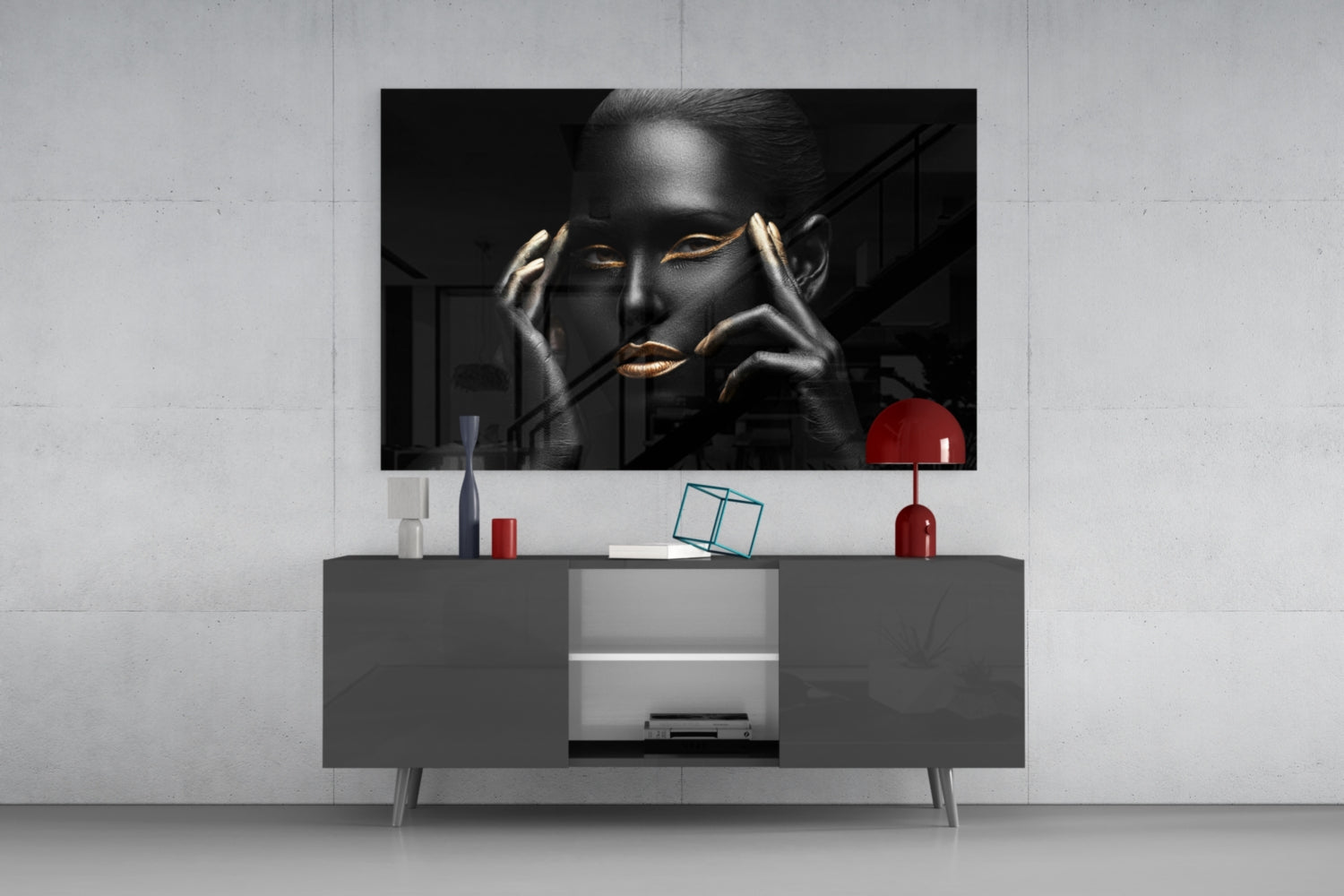 Woman Glass Wall Art