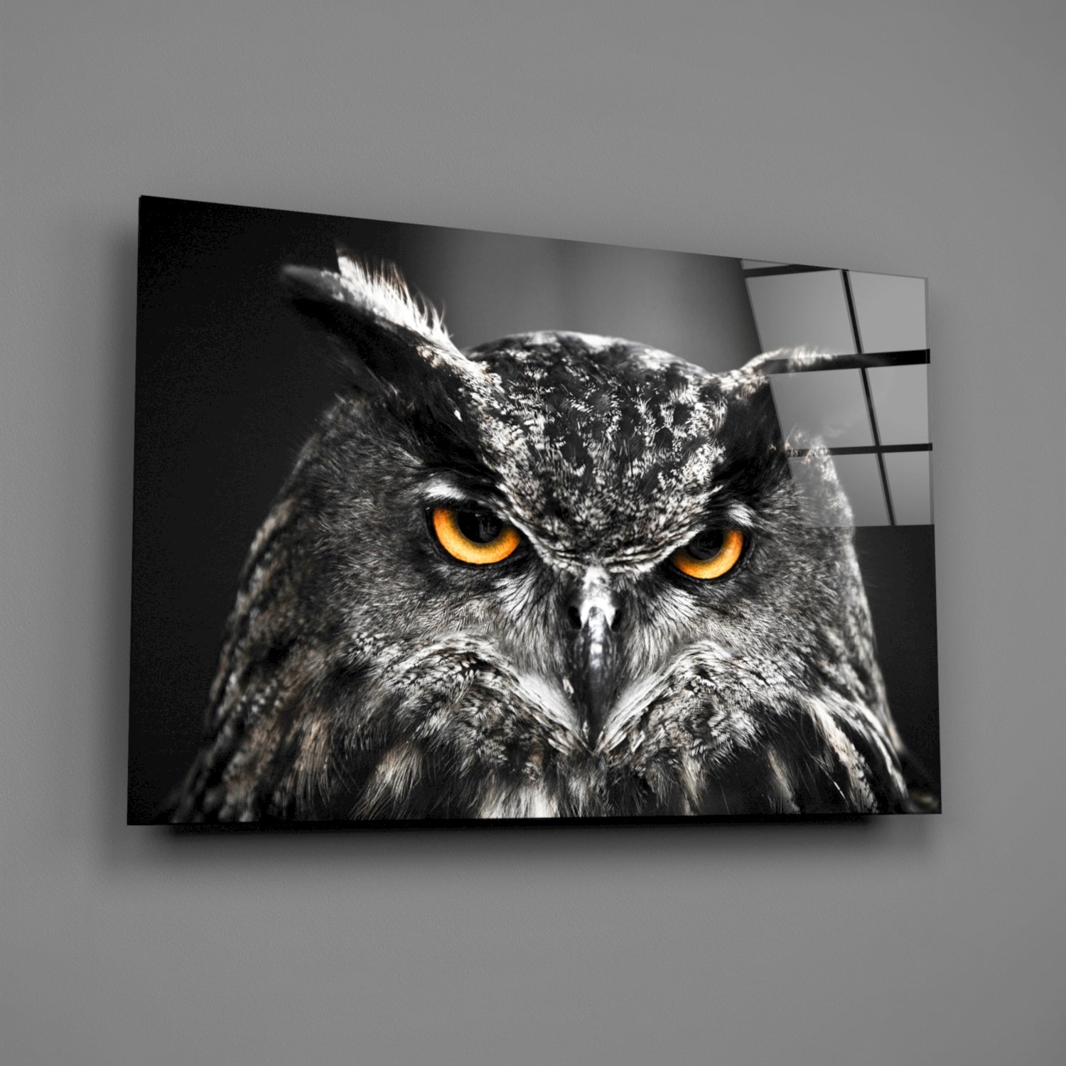 Owl Glass Wall Art