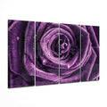 Purple Rose 4 Pieces Mega Glass Wall Art (59"x36")