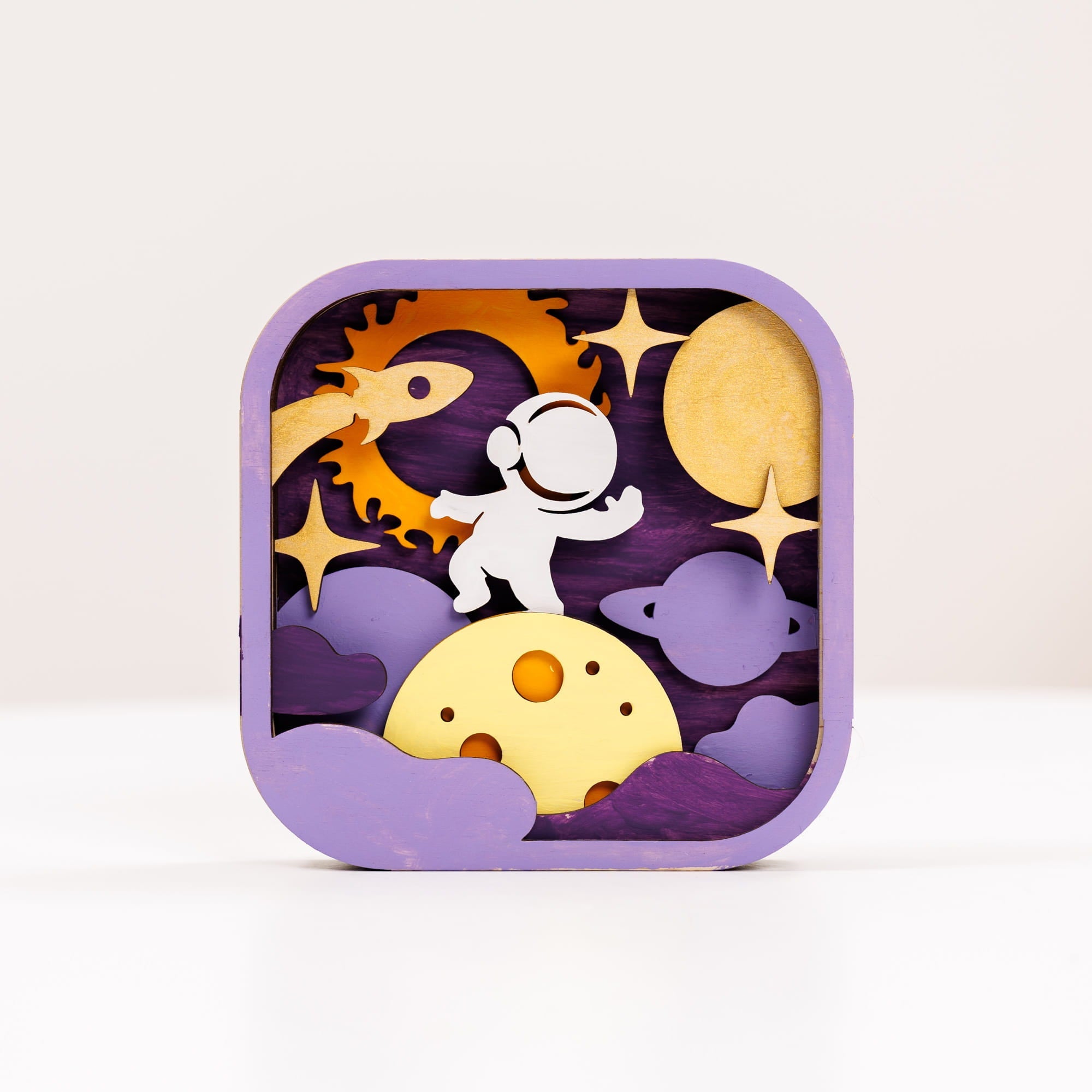 3D DIY Wood Painting Kit for Kids – Space