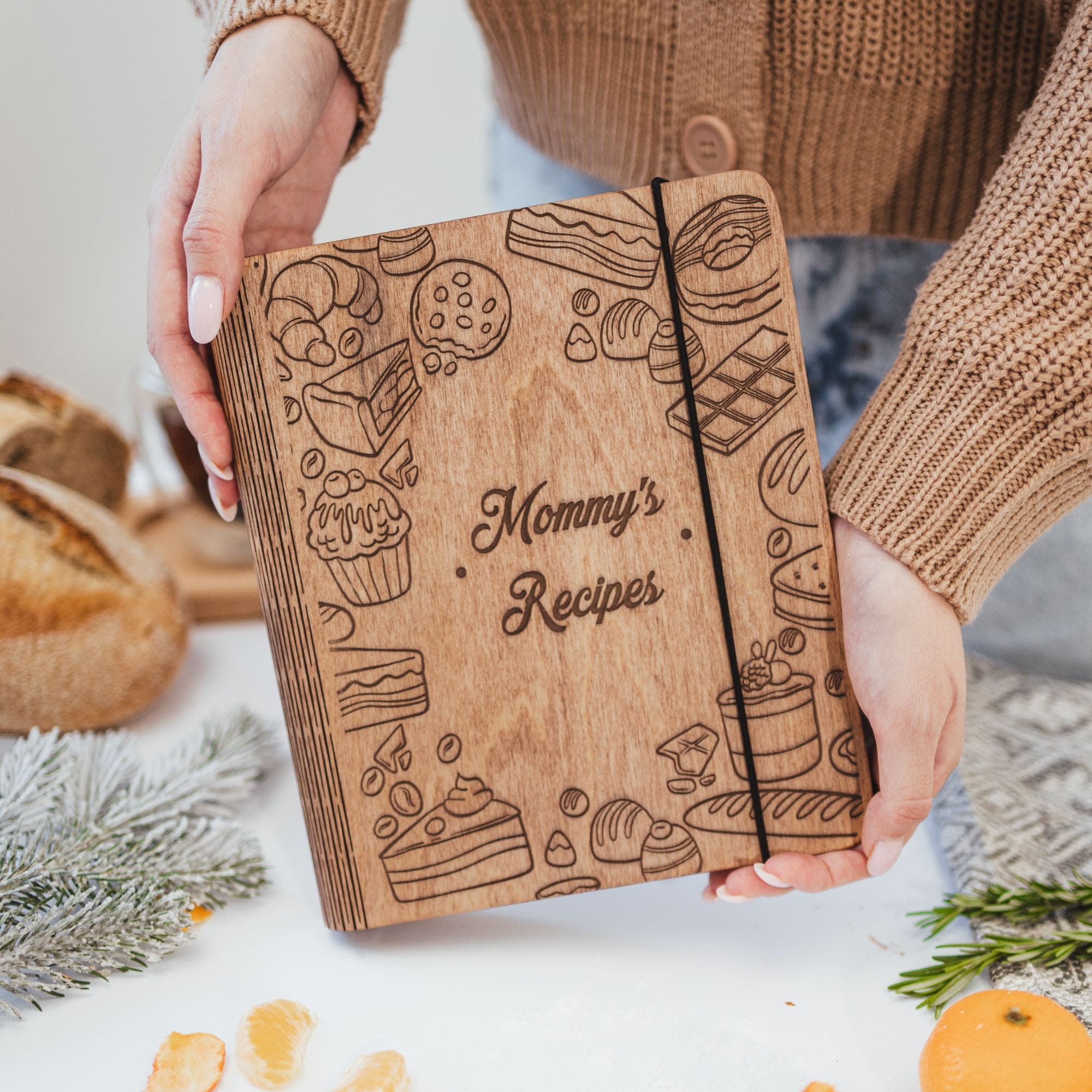 Wooden Recipe Book – Pastries Edition
