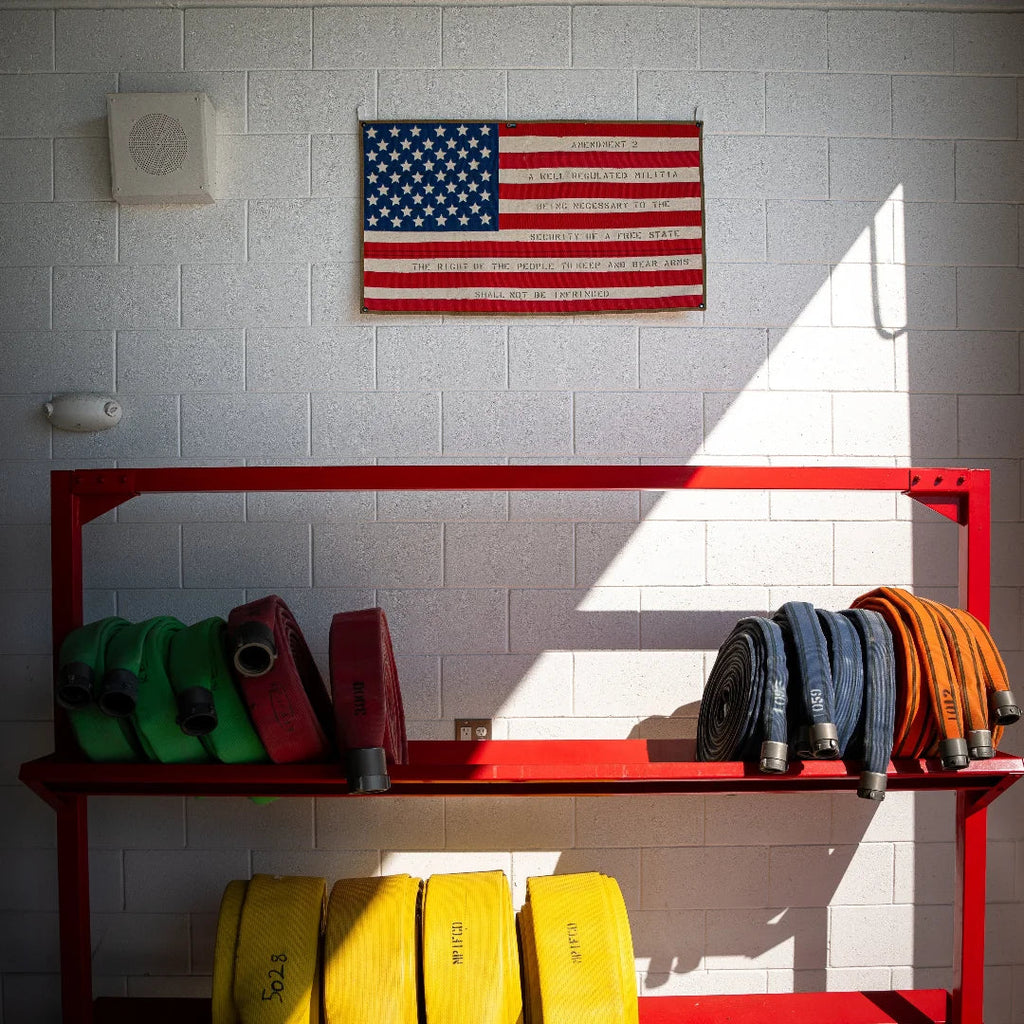 American Flag - Fire Hose - Second Amendment