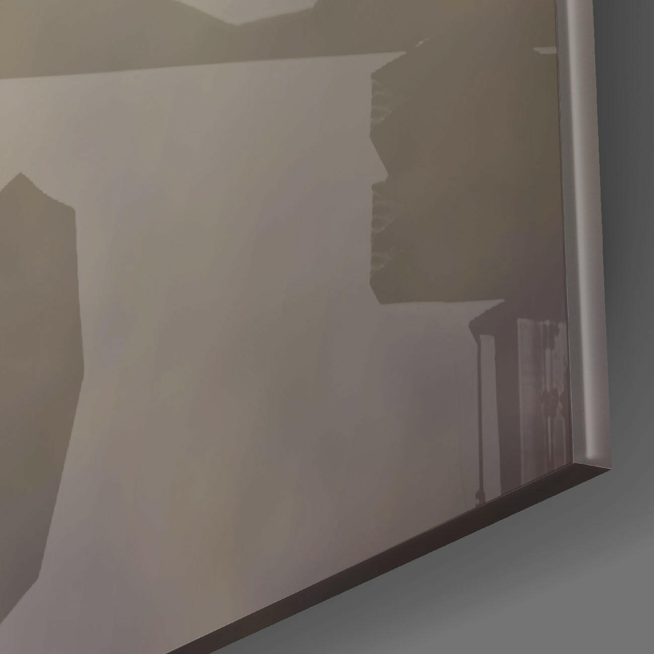 Smoky Skull Glass Wall Art  || Designer Collection