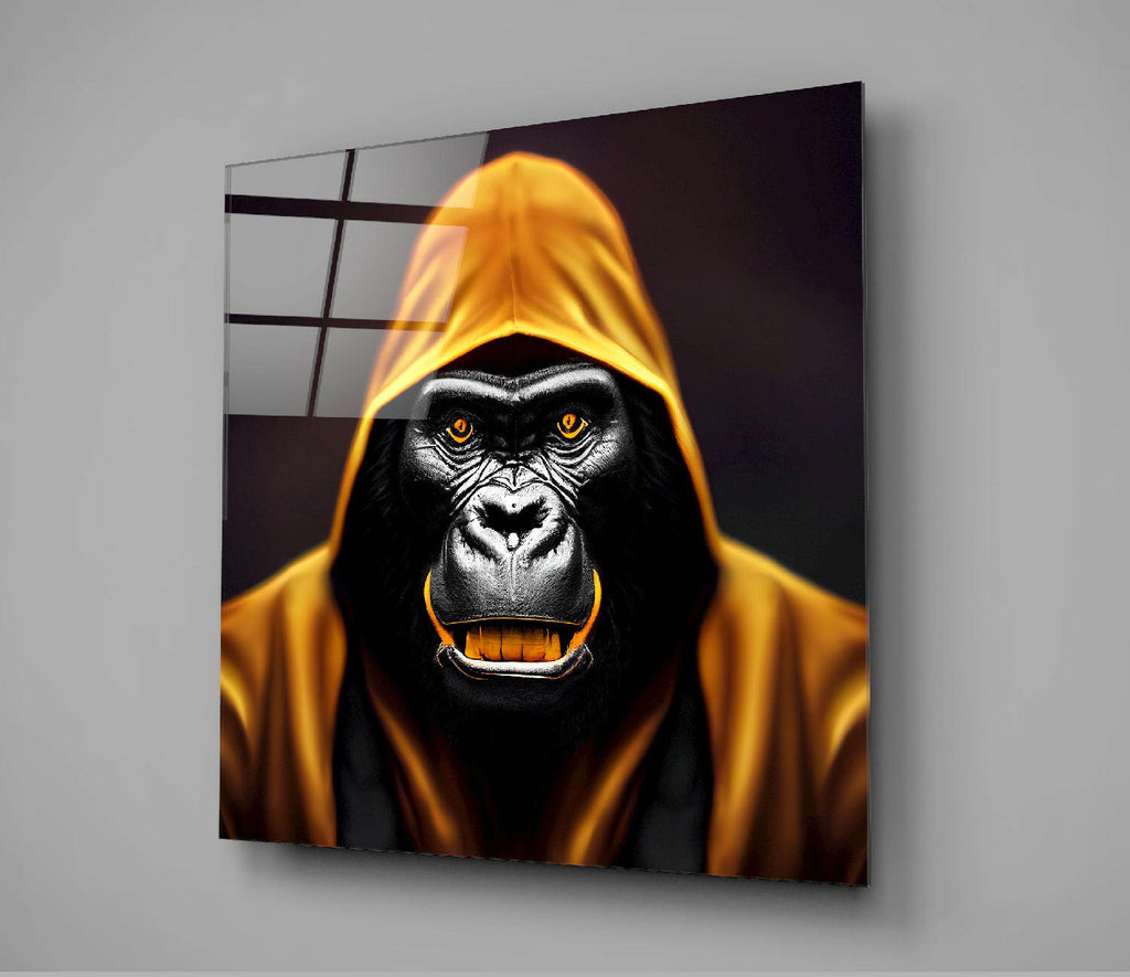 Angry Smile Glass Wall Art  || Designers Collection