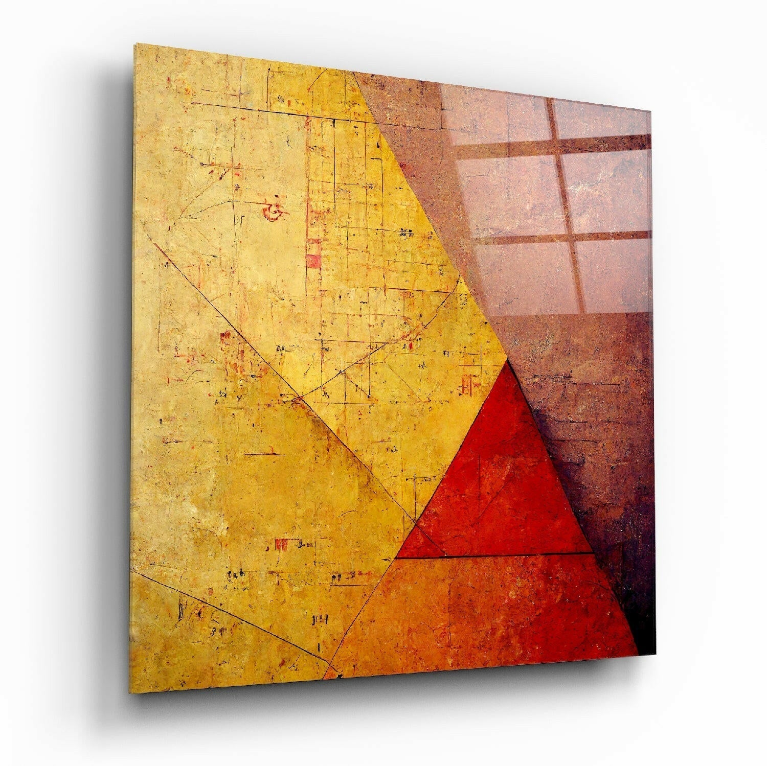 Ancient Wall Glass Wall Art  || Designers Collection