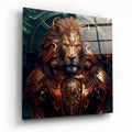 Lion King Glass Wall Art  || Designer Collection