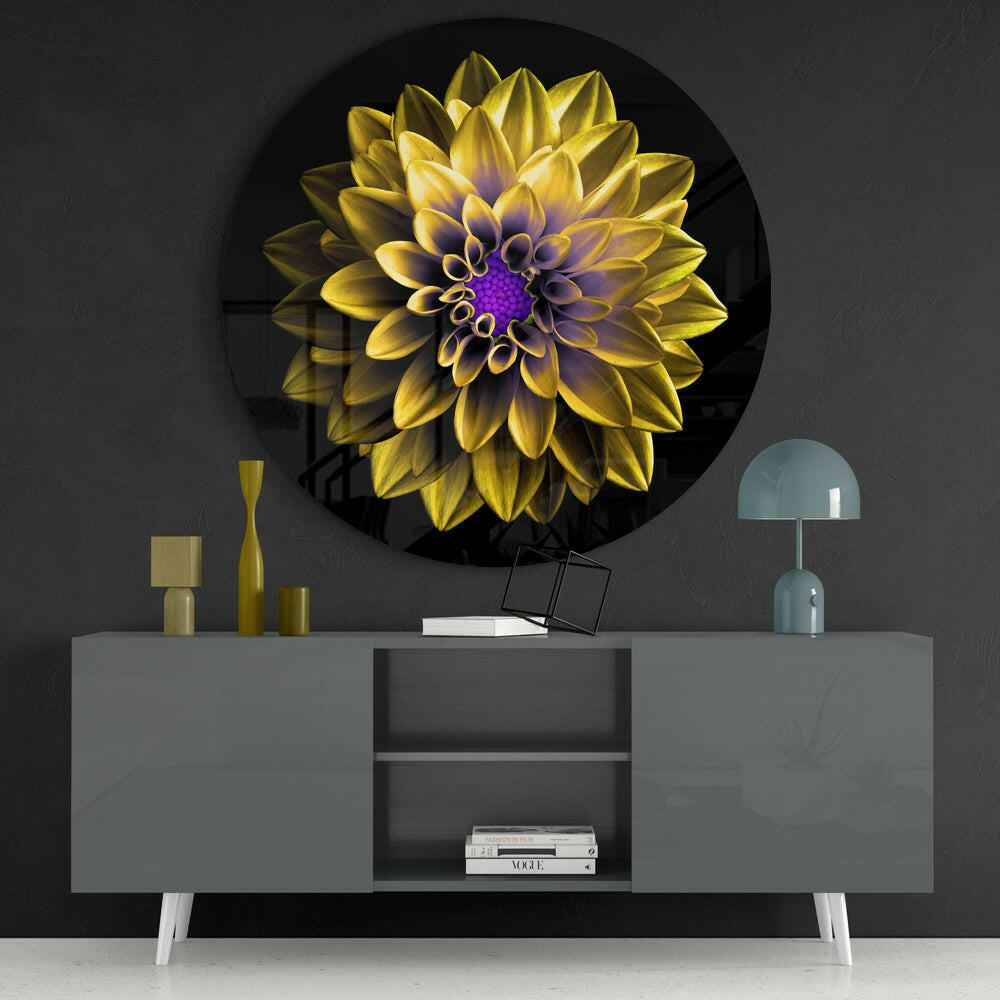 Flower Glass Wall Art