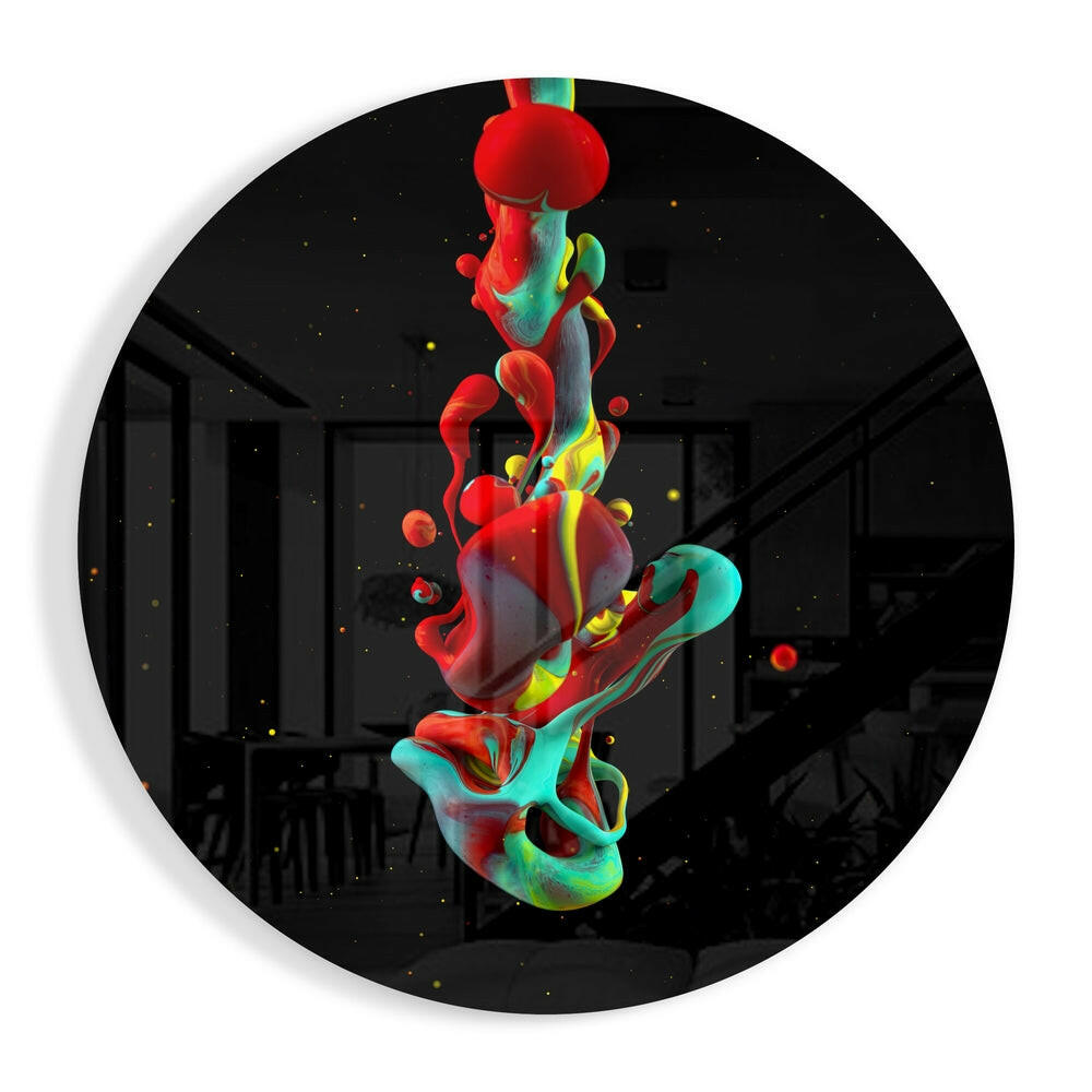 Abstract Glass Wall Art
