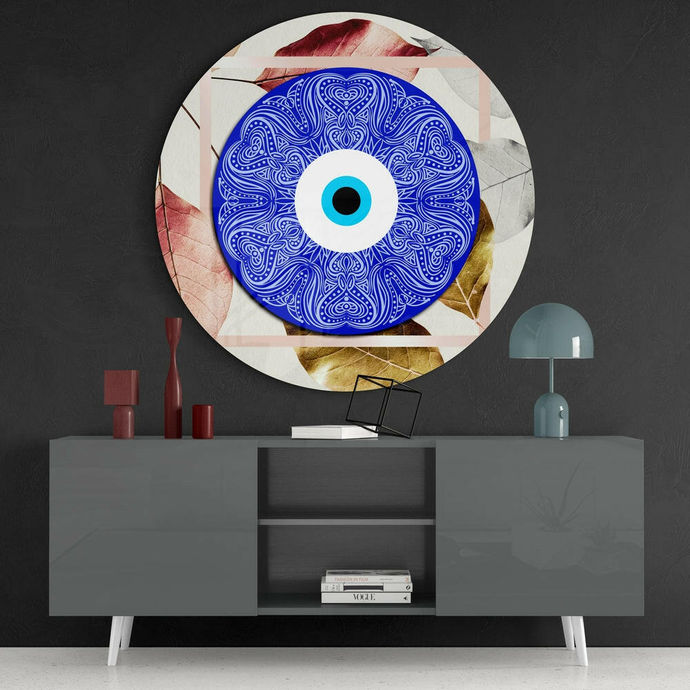 Evil Eye Bead Glass Wall Art