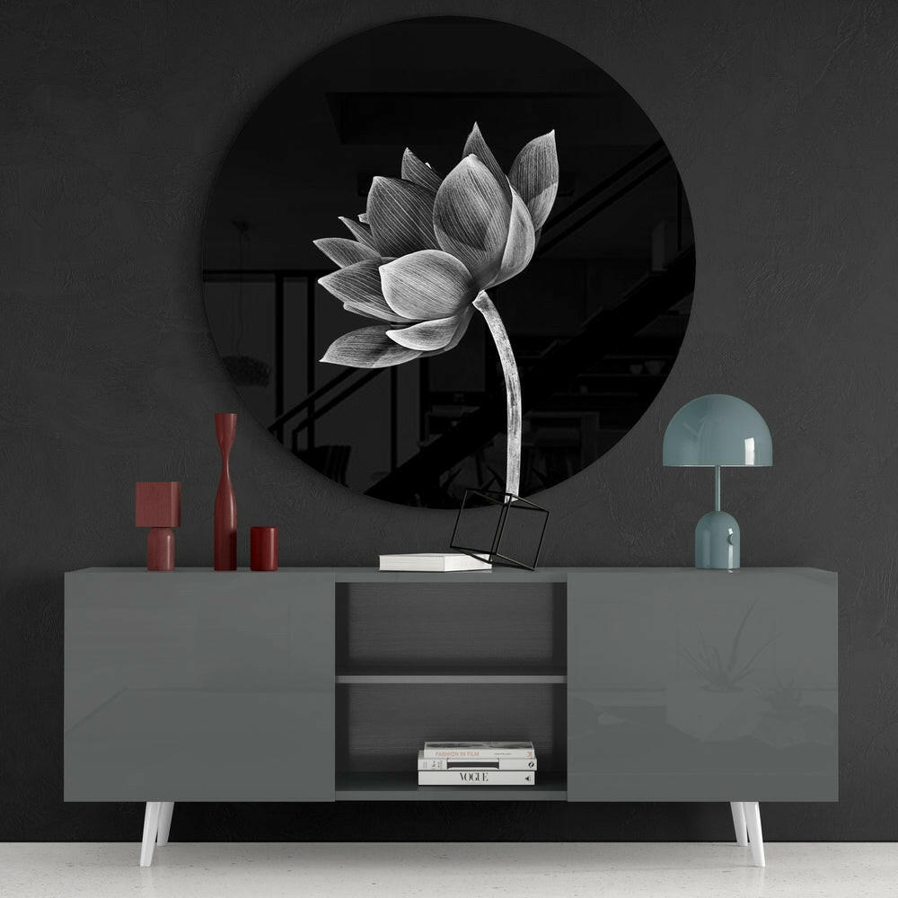 Flower Glass Wall Art