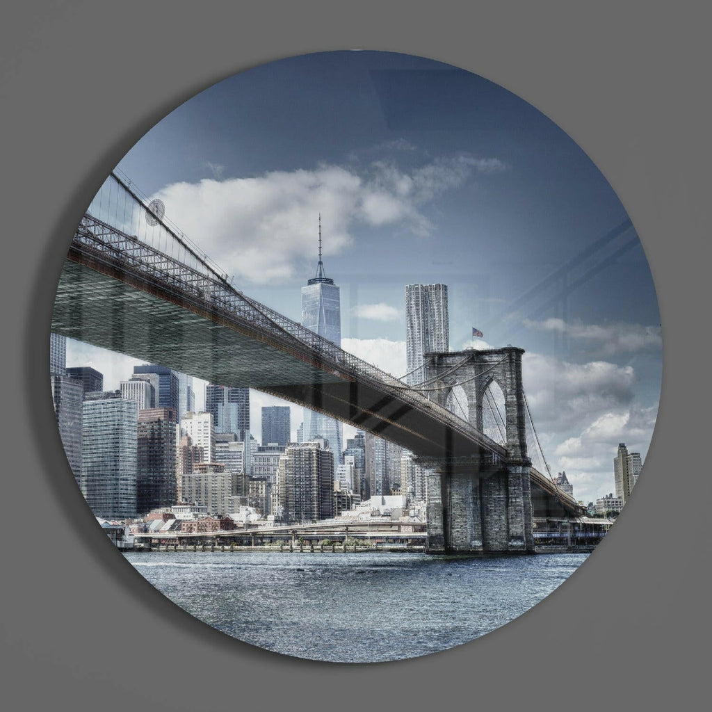 Brooklyn Bridge Glass Wall Art
