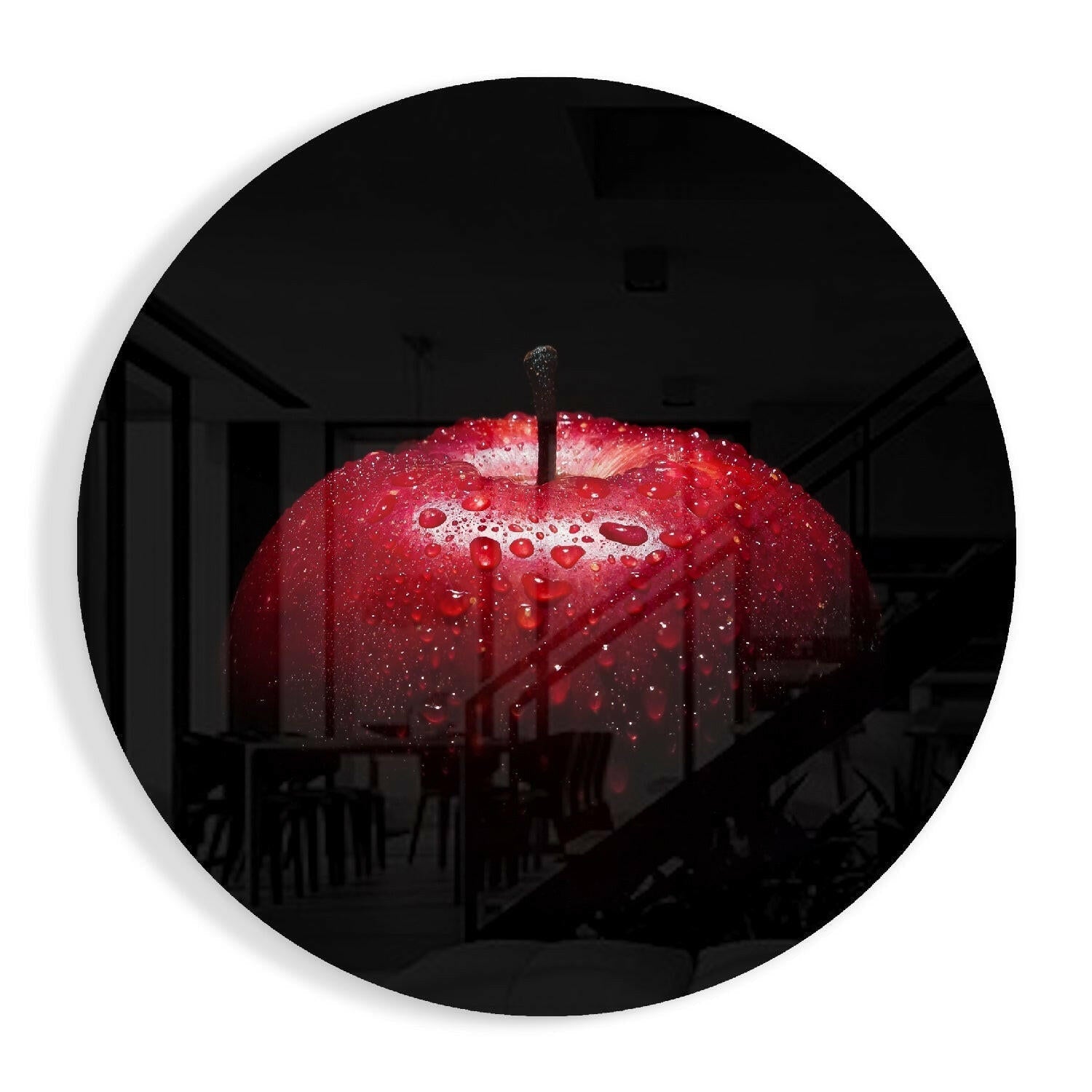 Apple Glass Wall Art
