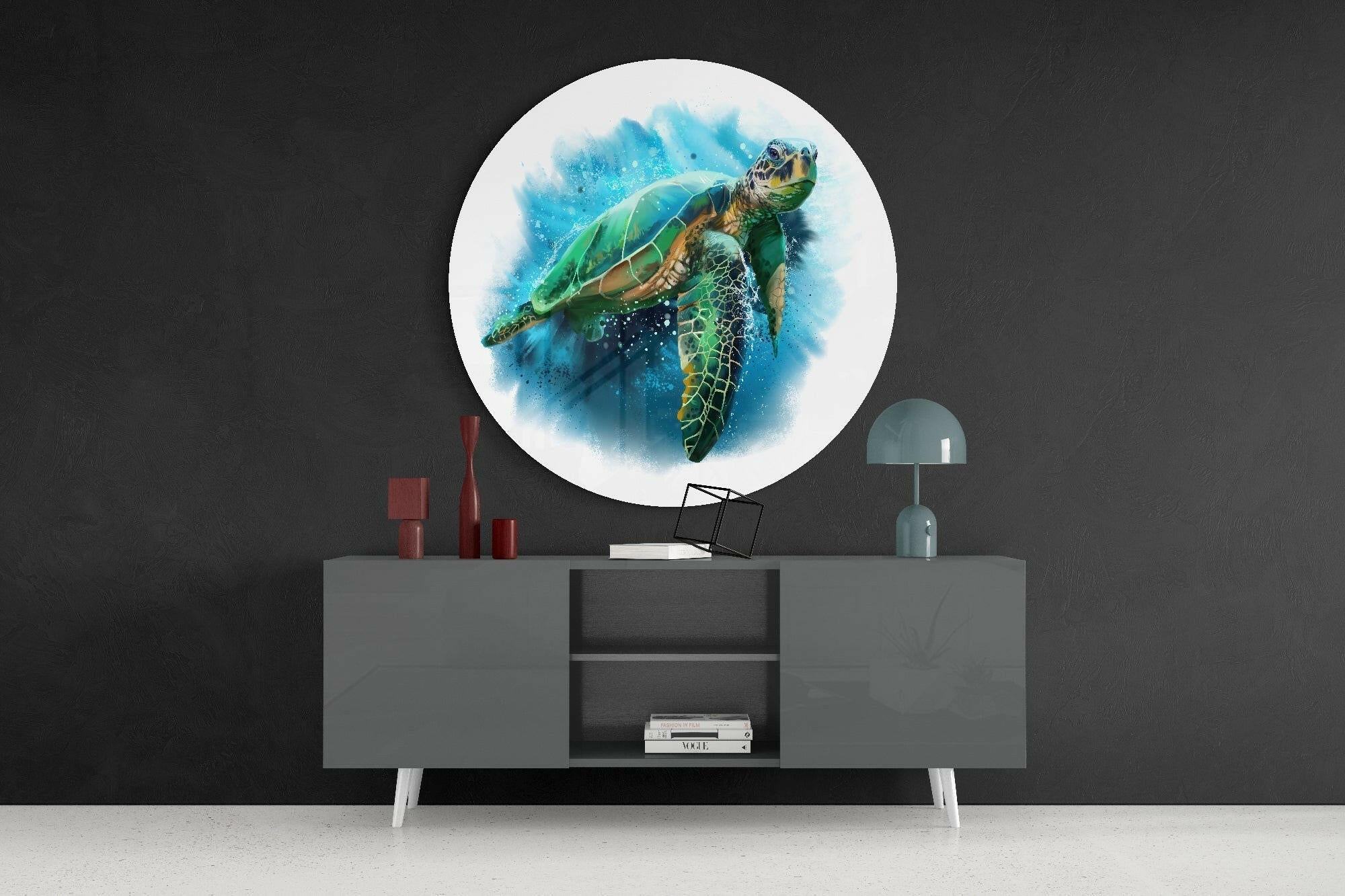 Caretta Caretta Glass Wall Art