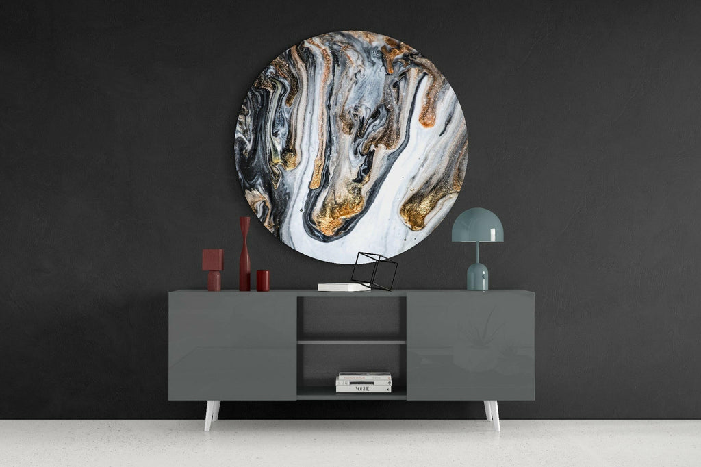 Marble Glass Wall Art
