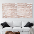 Copper Sheet Music Canvas - 7th Anniversary Gift