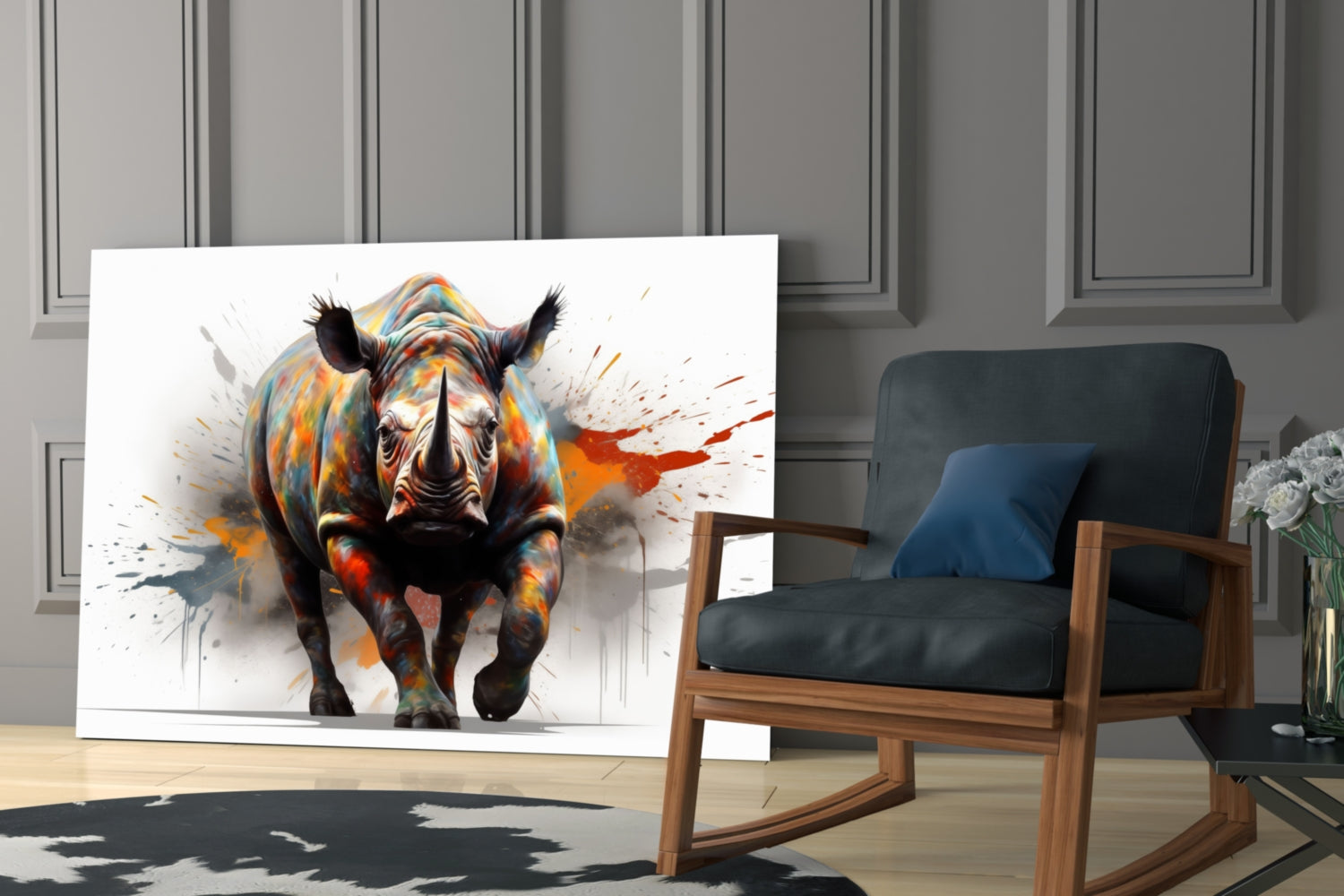 The Power of Colors Glass Wall Art || Designer Collection