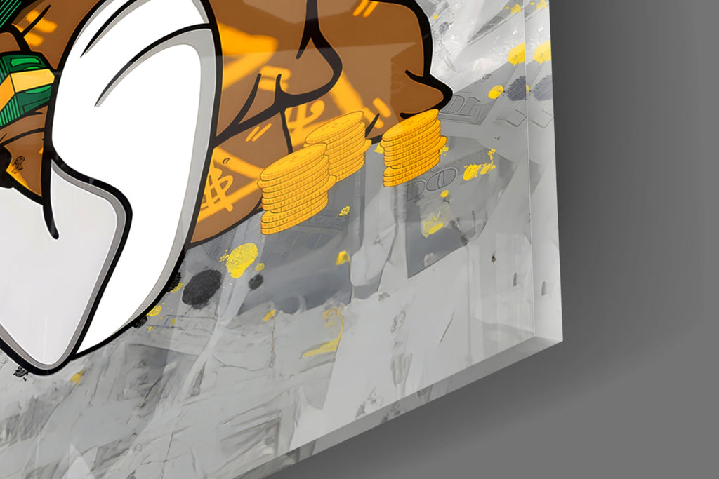 Bugs Bunny: The Game of Wealth Glass Wall Art || Designer Collection