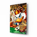 Scrooge King of Poker Glass Wall Art || Designer Collection