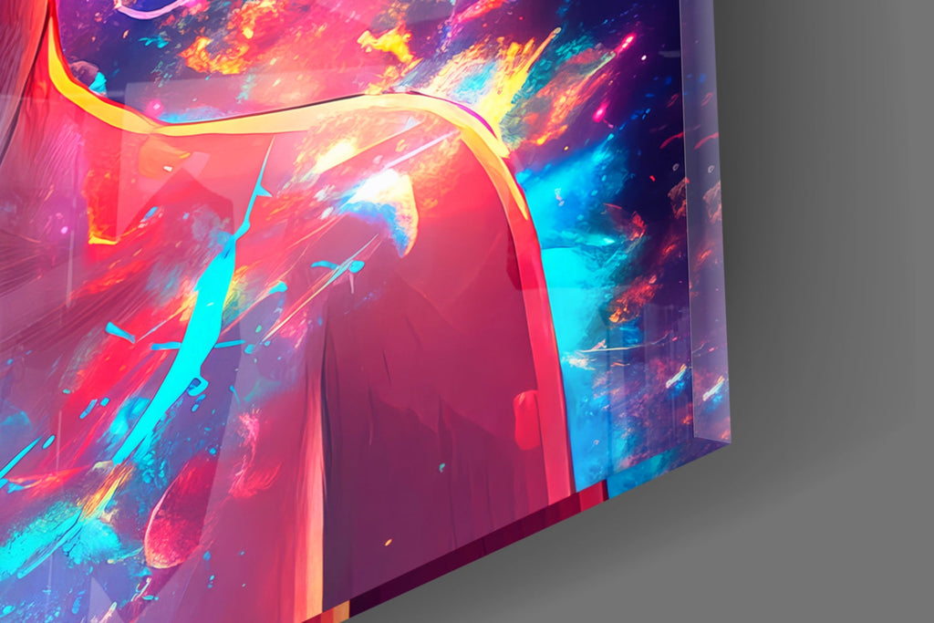 Cosmic Monkey D. Luffy Glass Wall Art || Designer Collection