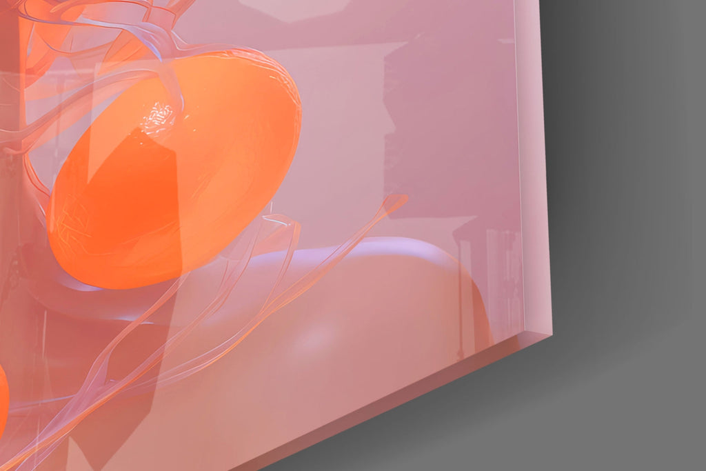 Queen of Orange Glass Wall Art || Designer Collection