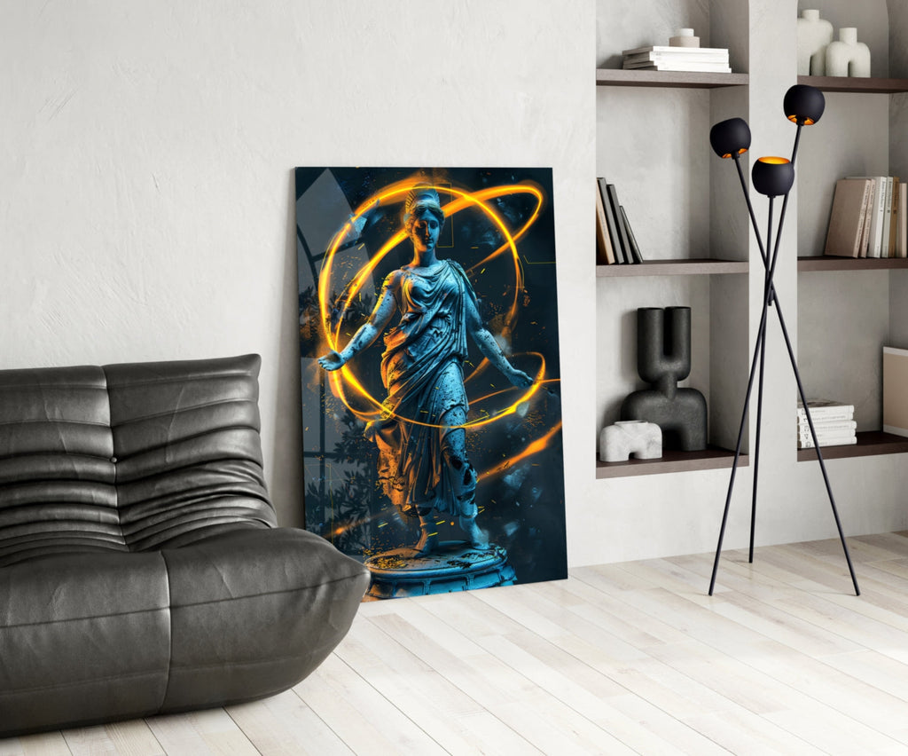 Neon Venus Glass Wall Art || Designer Collection