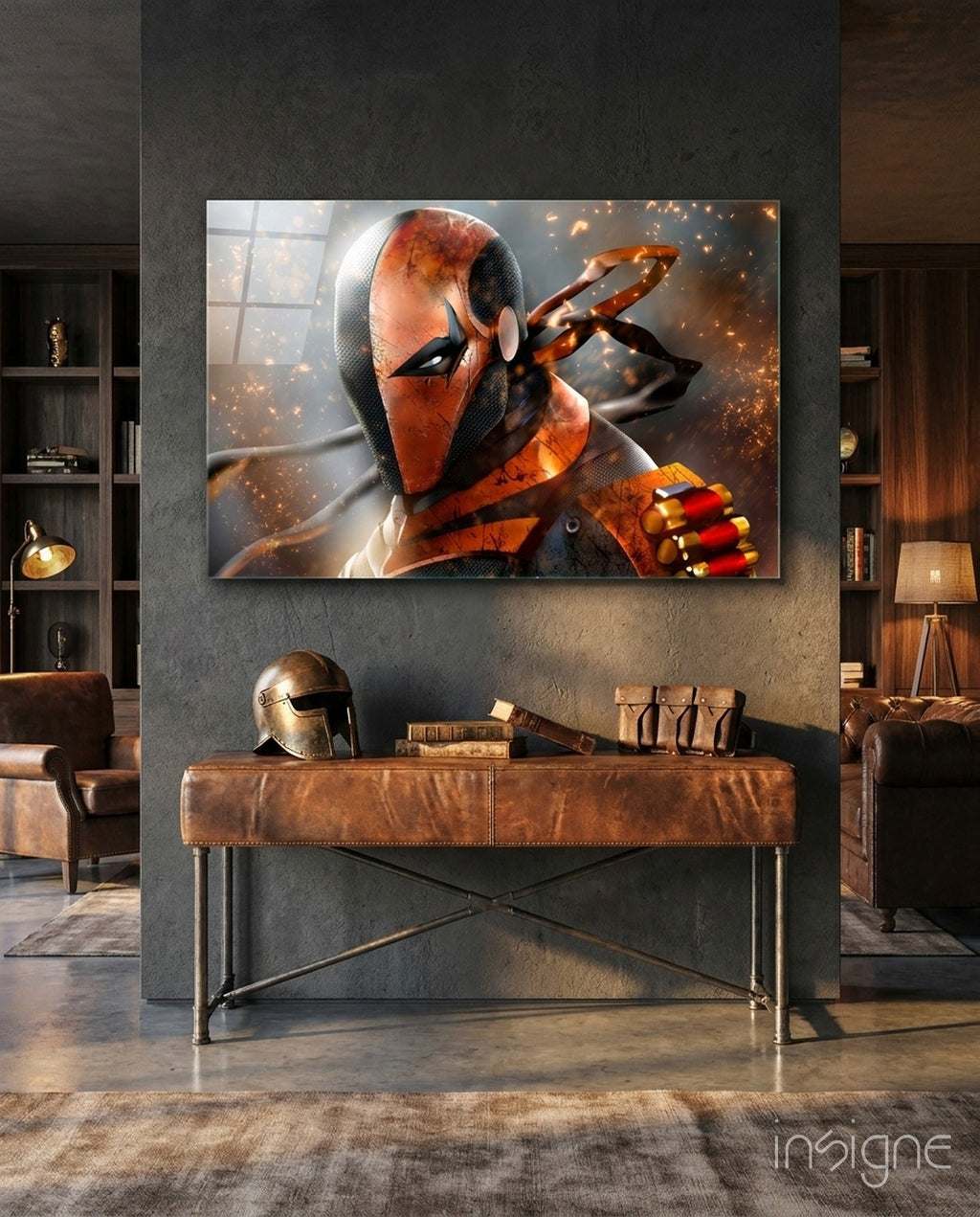 Deathstroke Glass Wall Art