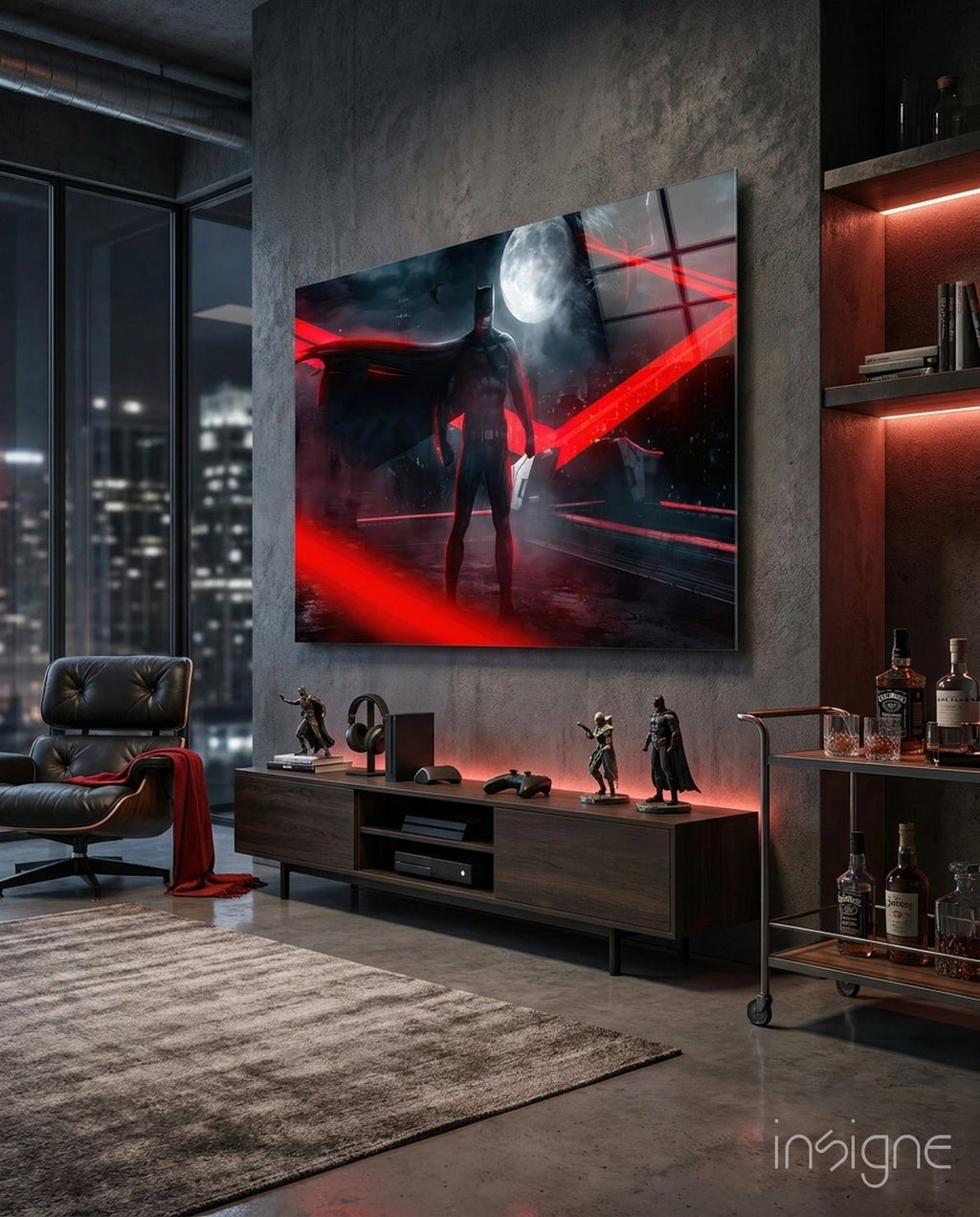 Batman Glass Wall Art