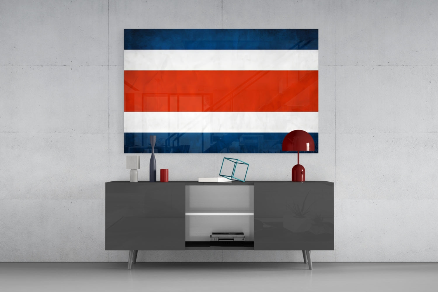 Vibrant Flag Wall Art Glass Wall Art