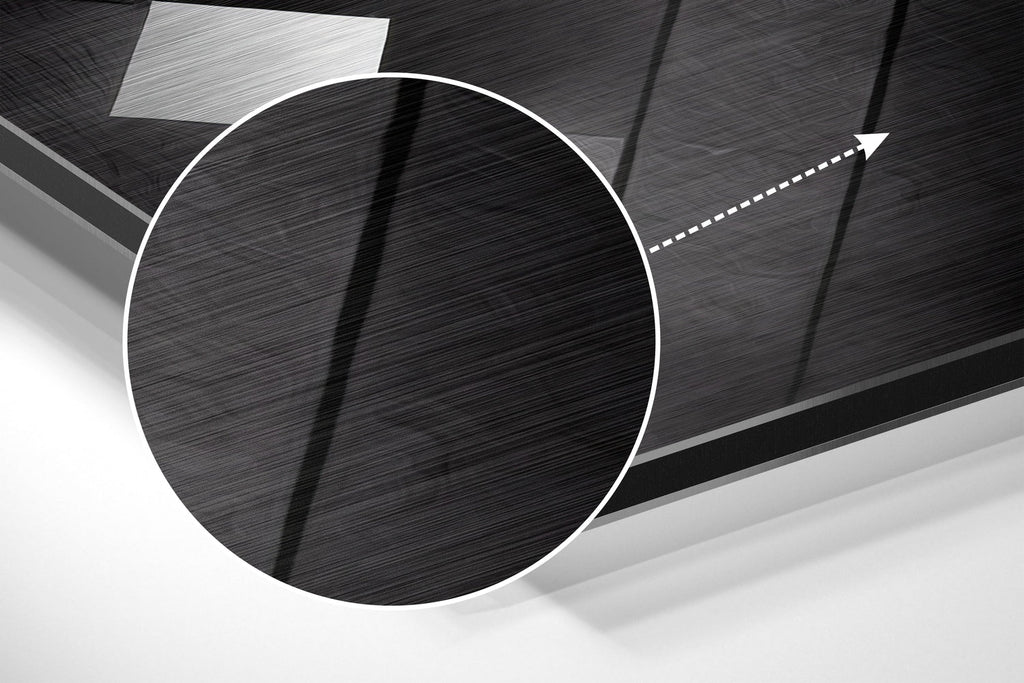 Shapes Brushed Aluminum Dibond Wall Art