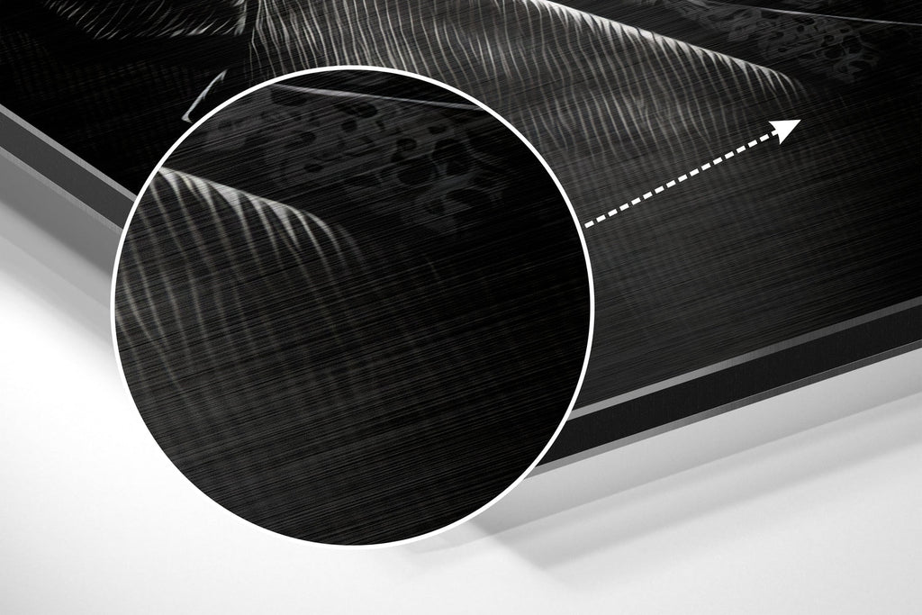 Man in Cap Brushed Aluminum Dibond Wall Art