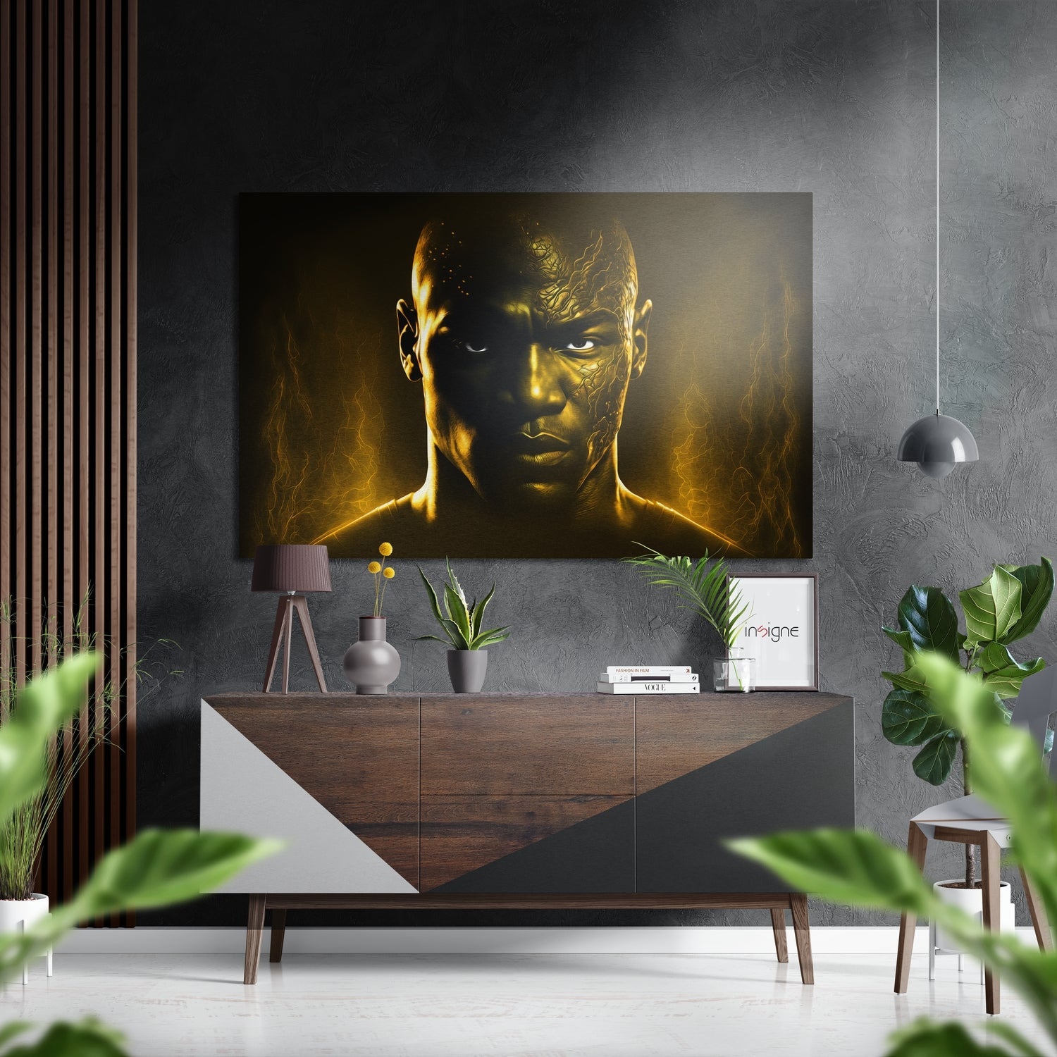 Revenge in His Eyes Brushed Aluminum Dibond Wall Art