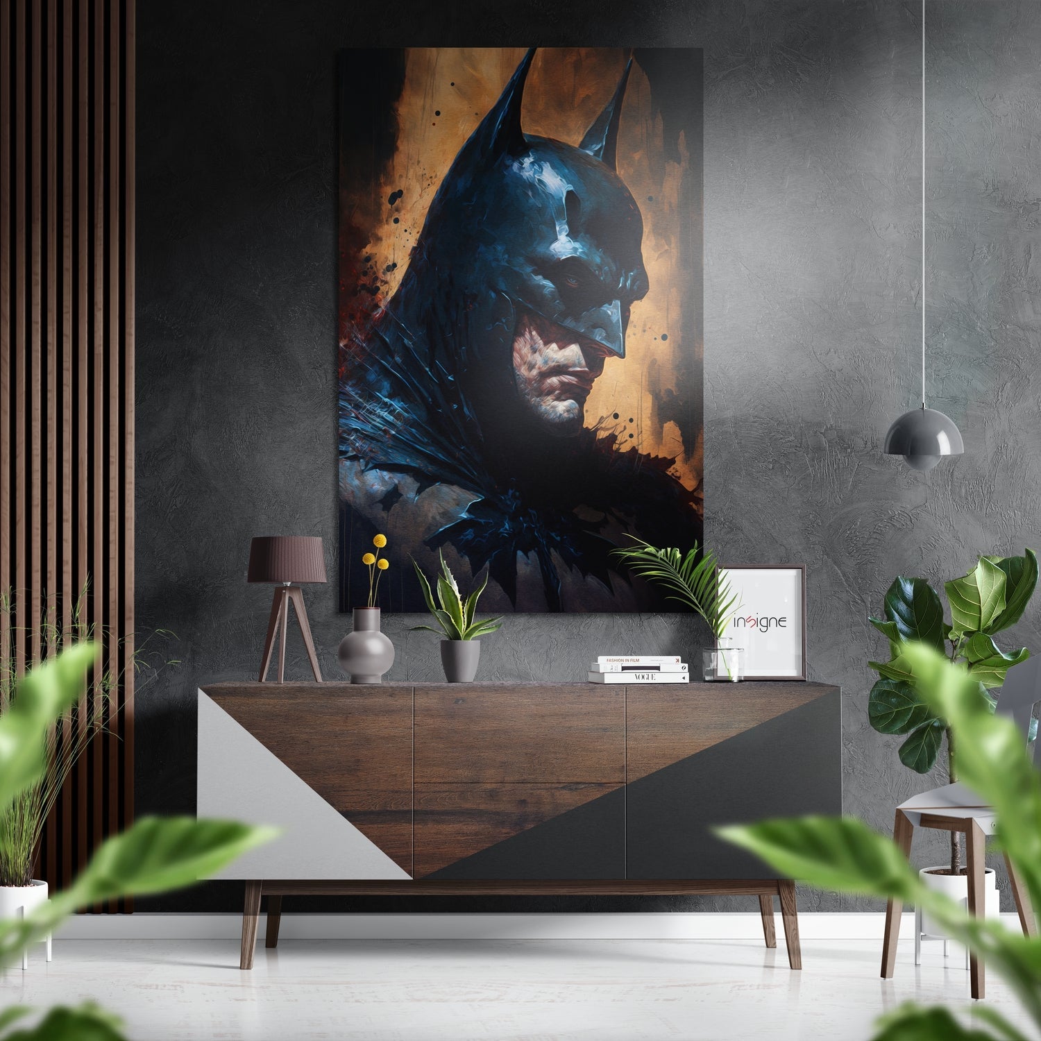 Batman Brushed Aluminum Dibond Wall Art