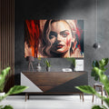 Harley Quinn Brushed Aluminum Dibond Wall Art