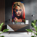 Harley Quinn Brushed Aluminum Dibond Wall Art