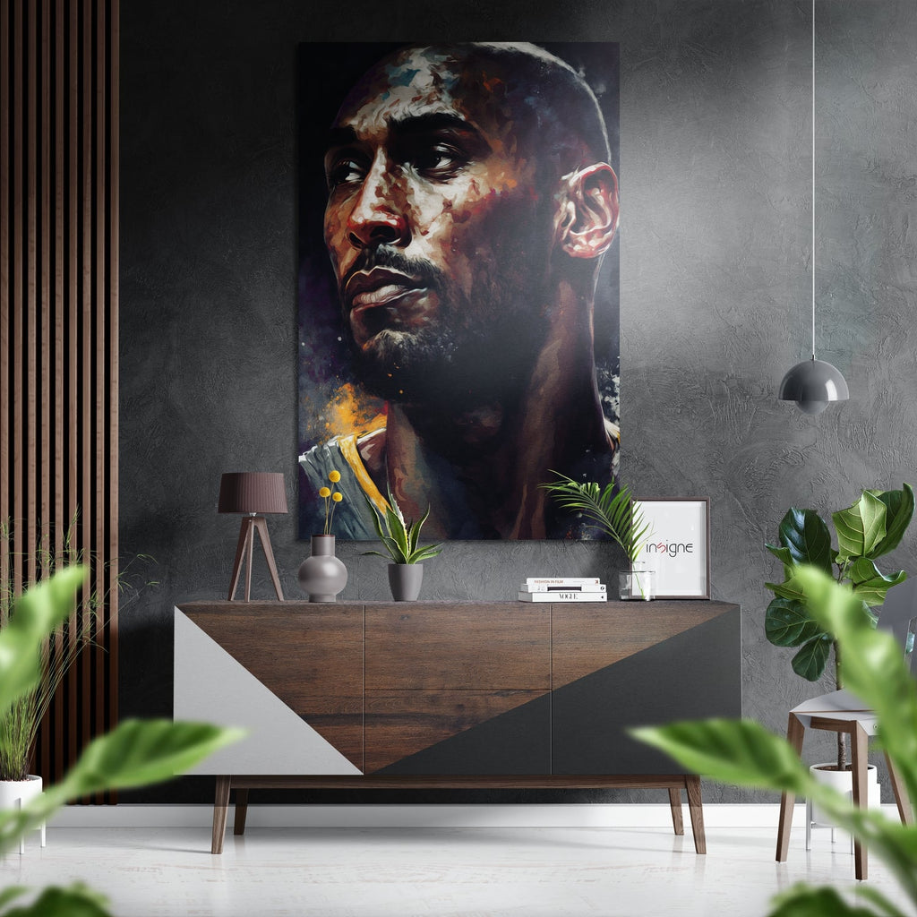 Kobe Bryant Brushed Aluminum Dibond Wall Art
