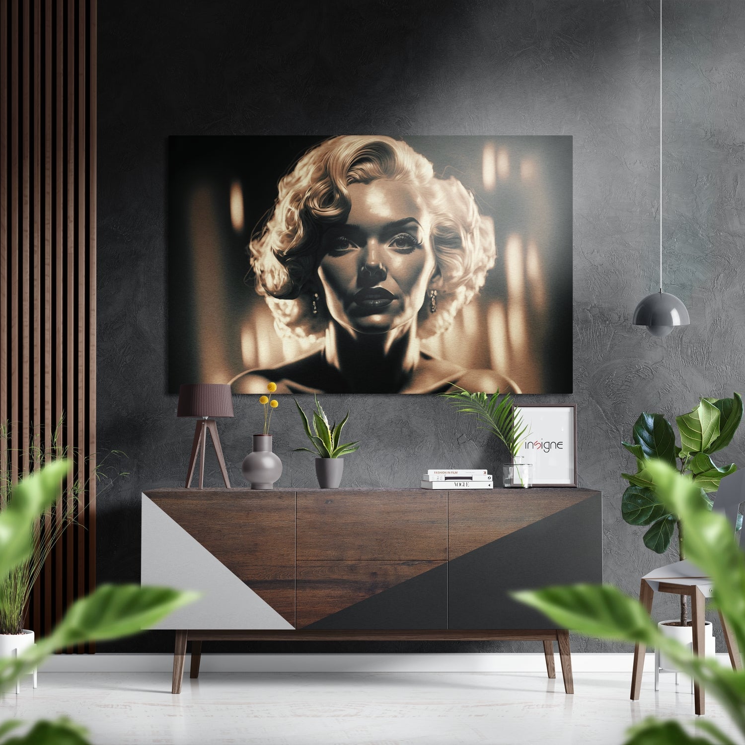 Marilyn Monroe Brushed Aluminum Dibond Wall Art
