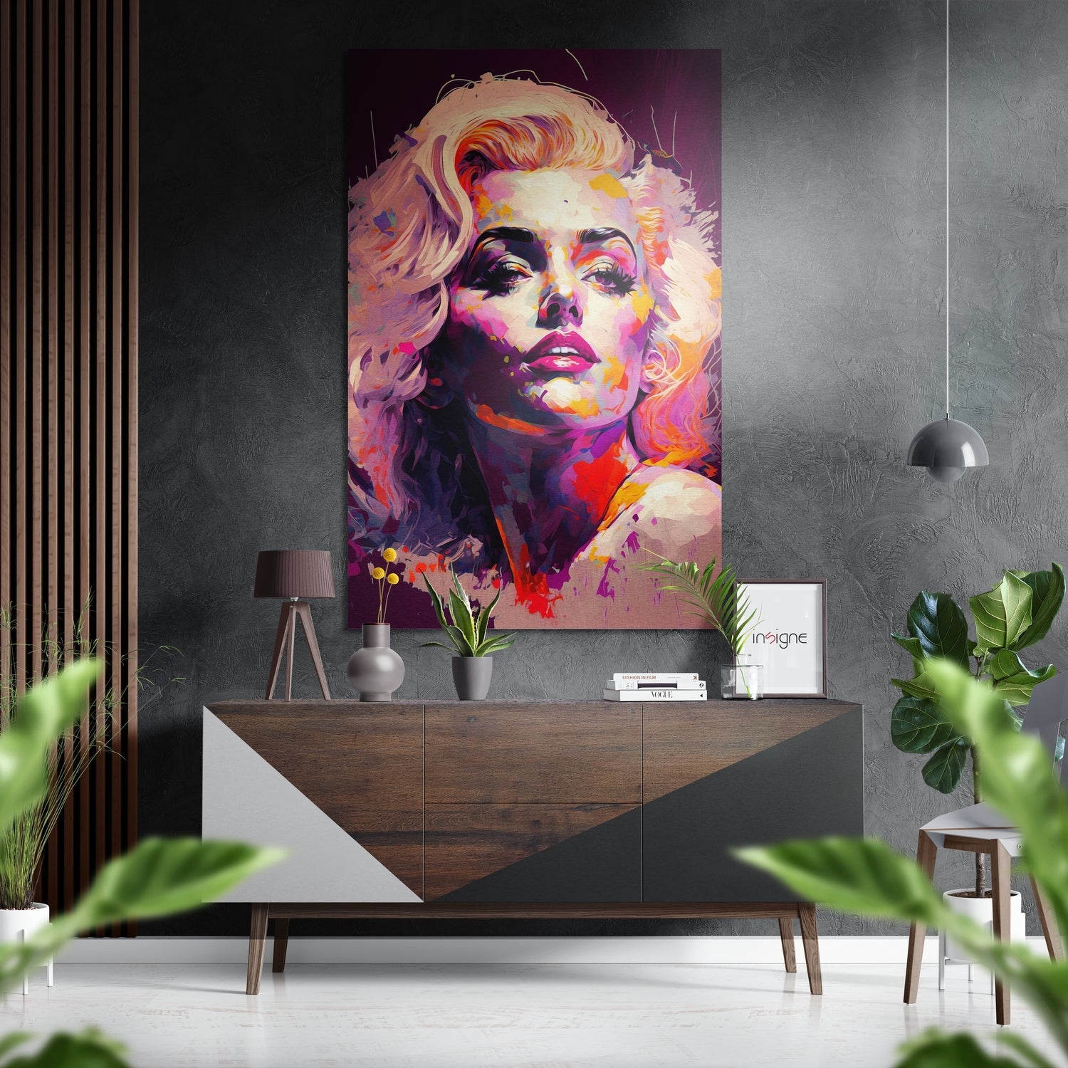Marilyn Monroe Brushed Aluminum Dibond Wall Art