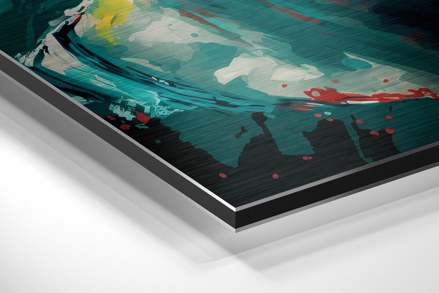 Messi Brushed Aluminum Dibond Wall Art