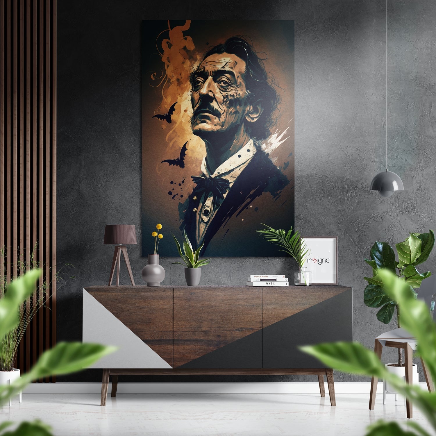 Salvador Dali Brushed Aluminum Dibond Wall Art