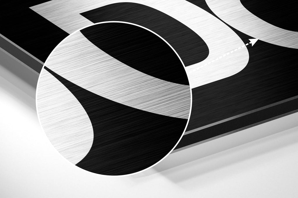 Get Shit Done Brushed Aluminum Dibond Wall Art