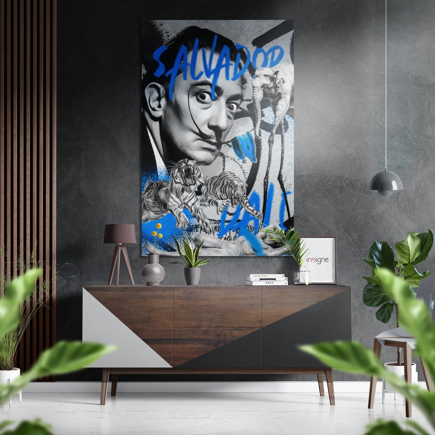 Salvador Dali Brushed Aluminum Dibond Wall Art