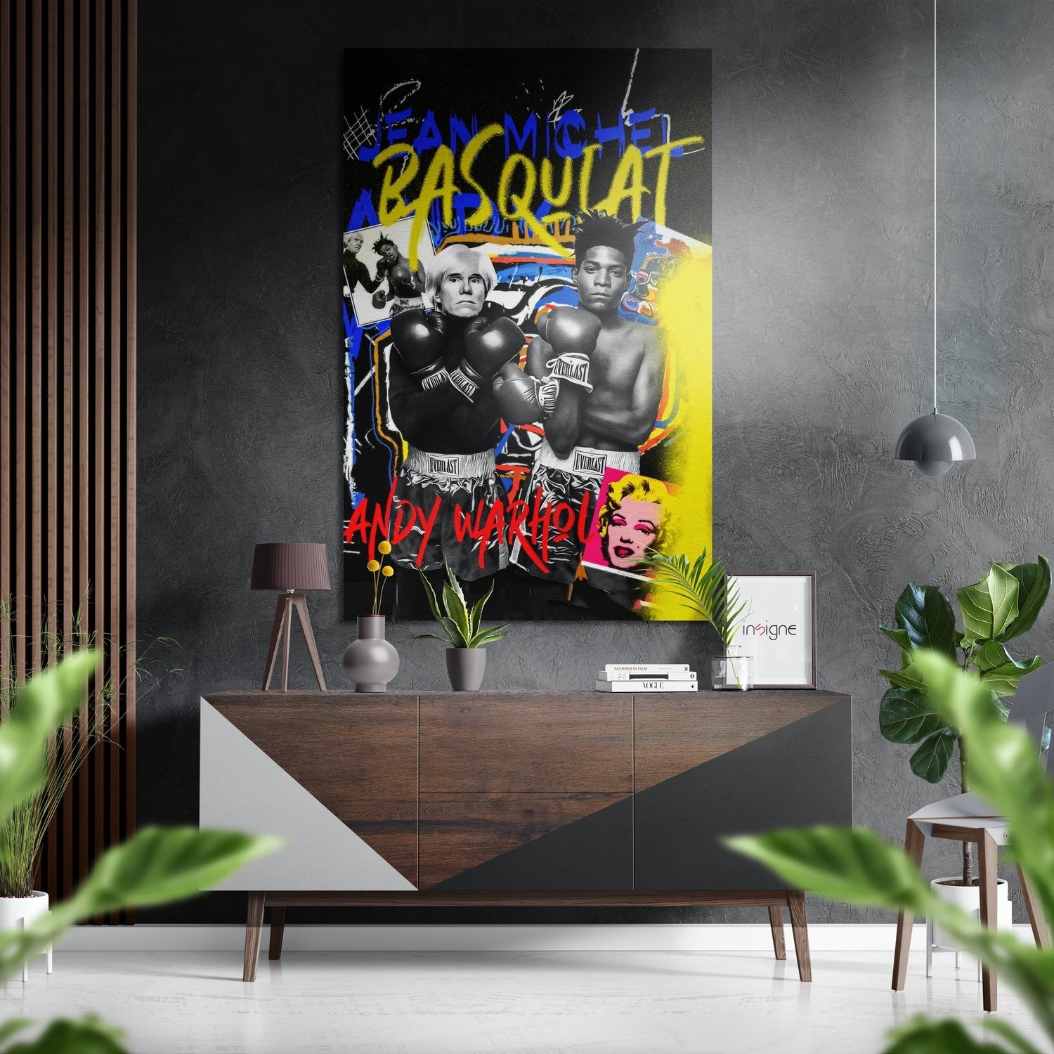 Basquiat Brushed Aluminum Dibond Wall Art