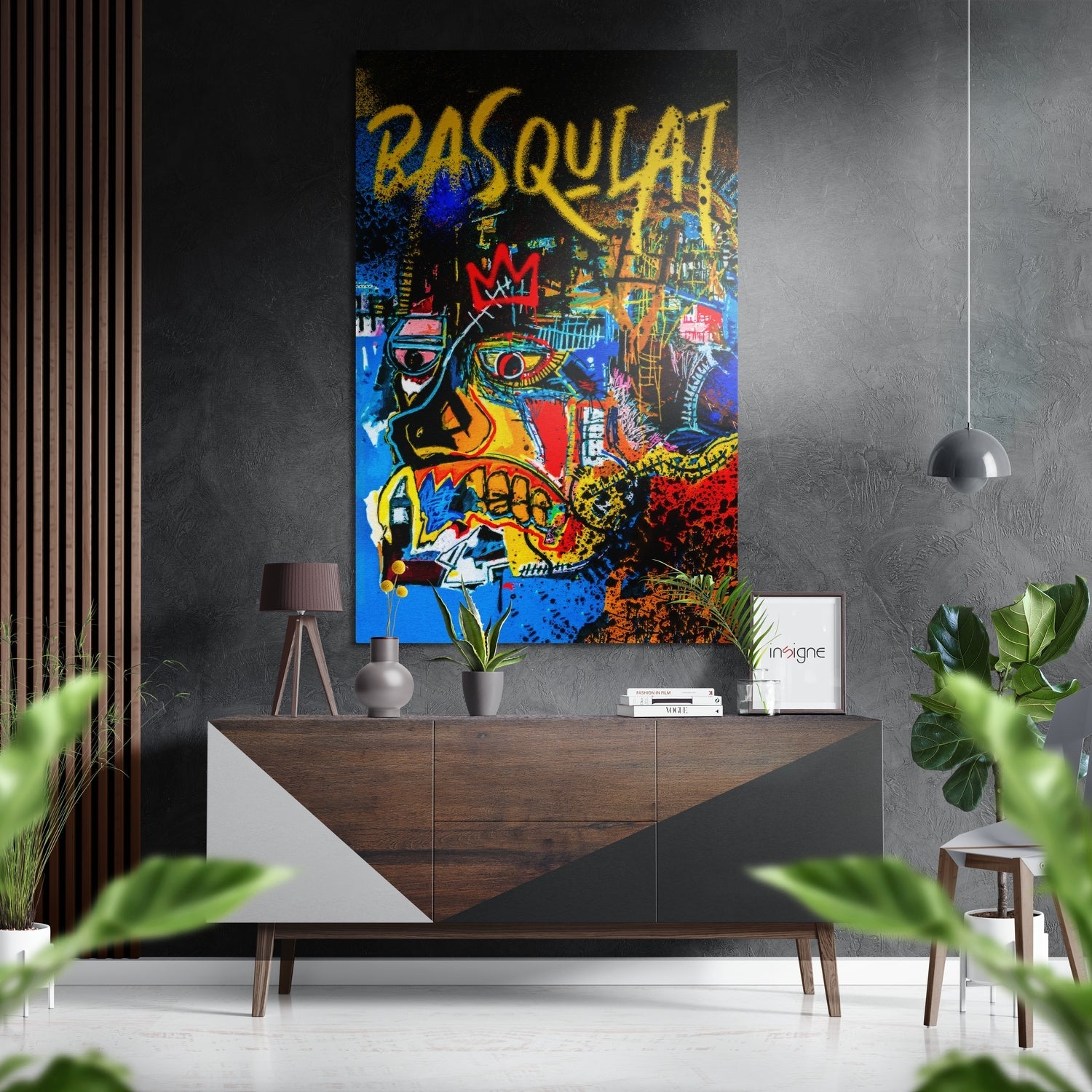 Basquiat Brushed Aluminum Dibond Wall Art