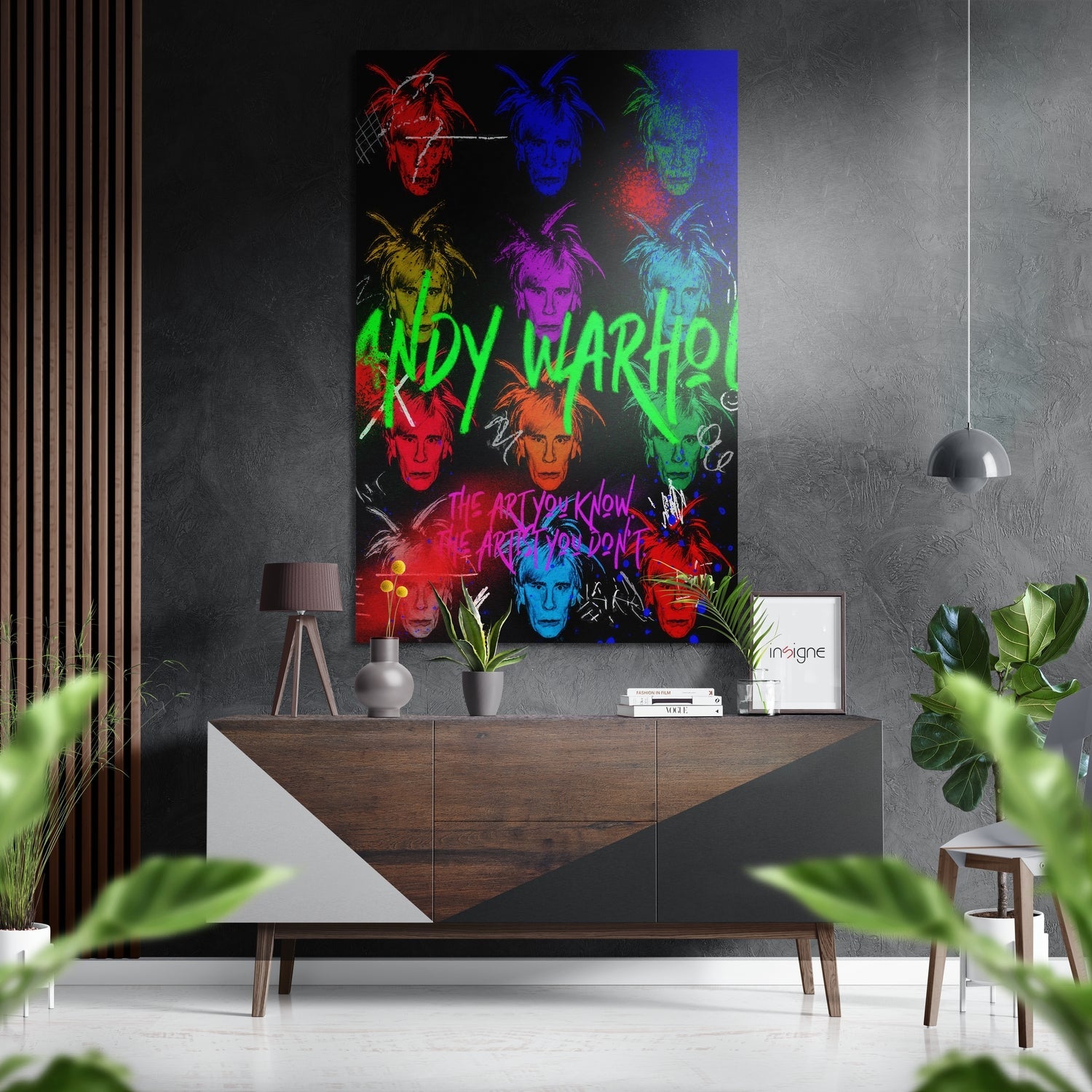 Andy Warhol Brushed Aluminum Dibond Wall Art